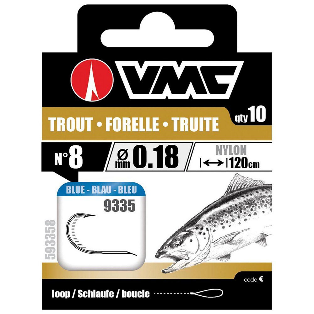 VMC 593354 Trout Связанные Крючки Серый  Blue 4 