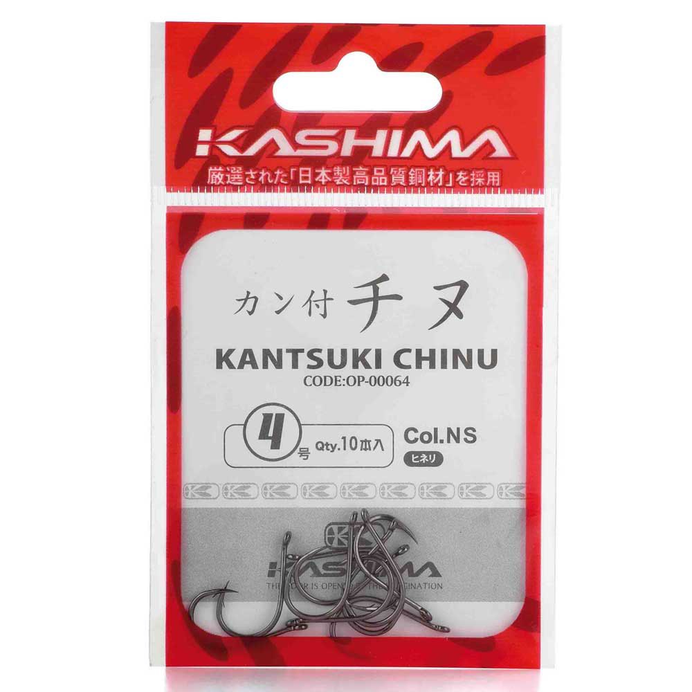 Kashima 011488 Kantsuki Chinu OP-64 Крючки С Одним Глазком Серебристый 0.5 