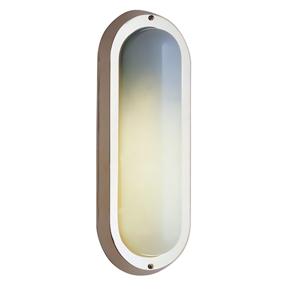 Светильник настенный из полированной латуни 154 х 400 х 70 мм Foresti & Suardi 2134.LS E27 20/100 Вт пескоструйная обработка стекла