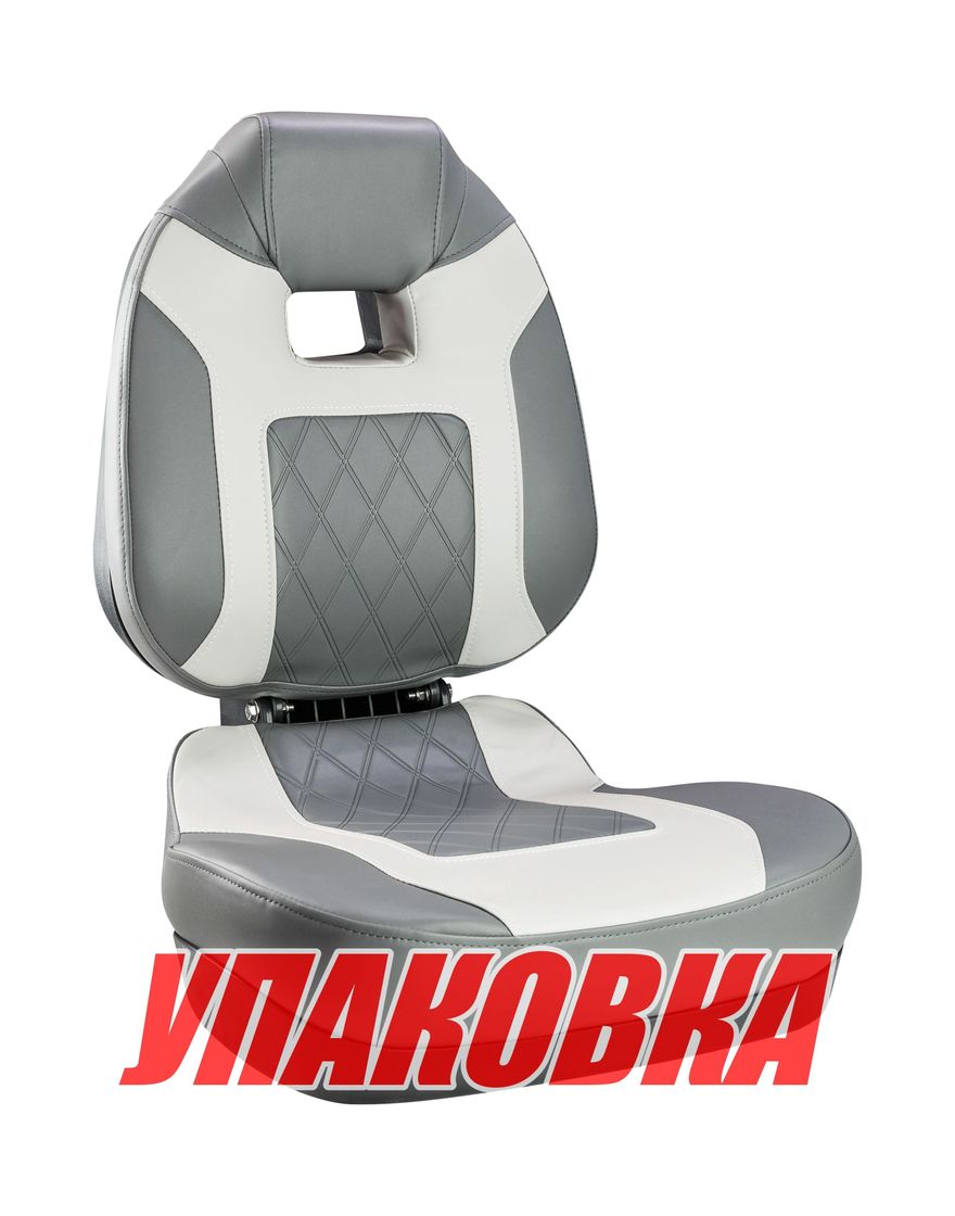 Кресло складное мягкое FISH PRO II с высокой спинкой, цвет черный/серый (упаковка из 2 шт.) Springfield 1041483_pkg_2