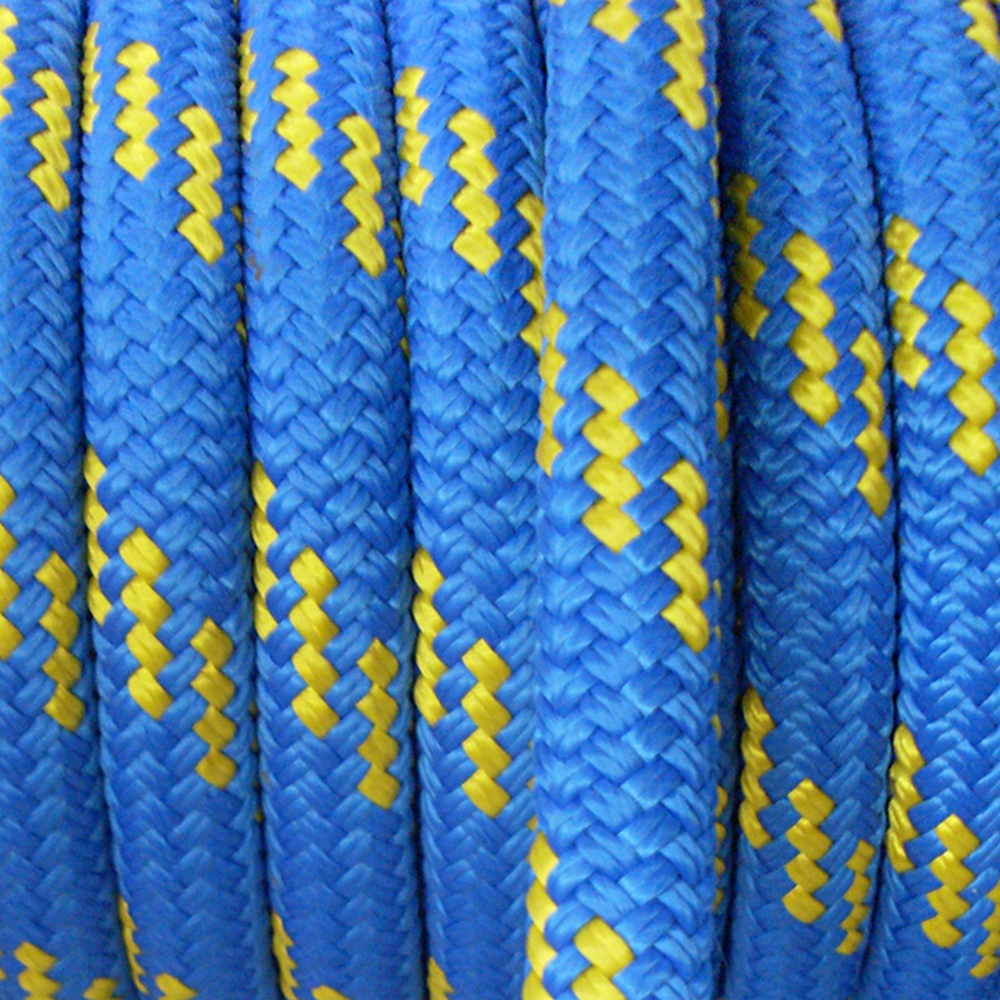 Трос двойного плетения из волокна Dyneema SK75 оплетка из полиэстера Benvenuti Cruising AB/SK75-* Ø16мм 10900кг сине-желтый