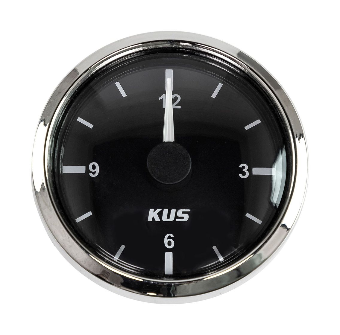 Купить Часы кварцевые, аналоговый черный циферблат, нержавеющий ободок, д. 52 мм KUS JMV00262_KY09000_sale 7ft.ru в интернет магазине Семь Футов
