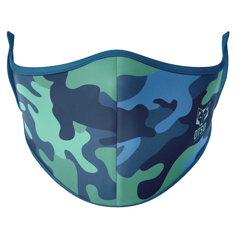 Otso FM-CB20-ULXL Camouflage Маска для лица Голубой Camu Blue L-XL