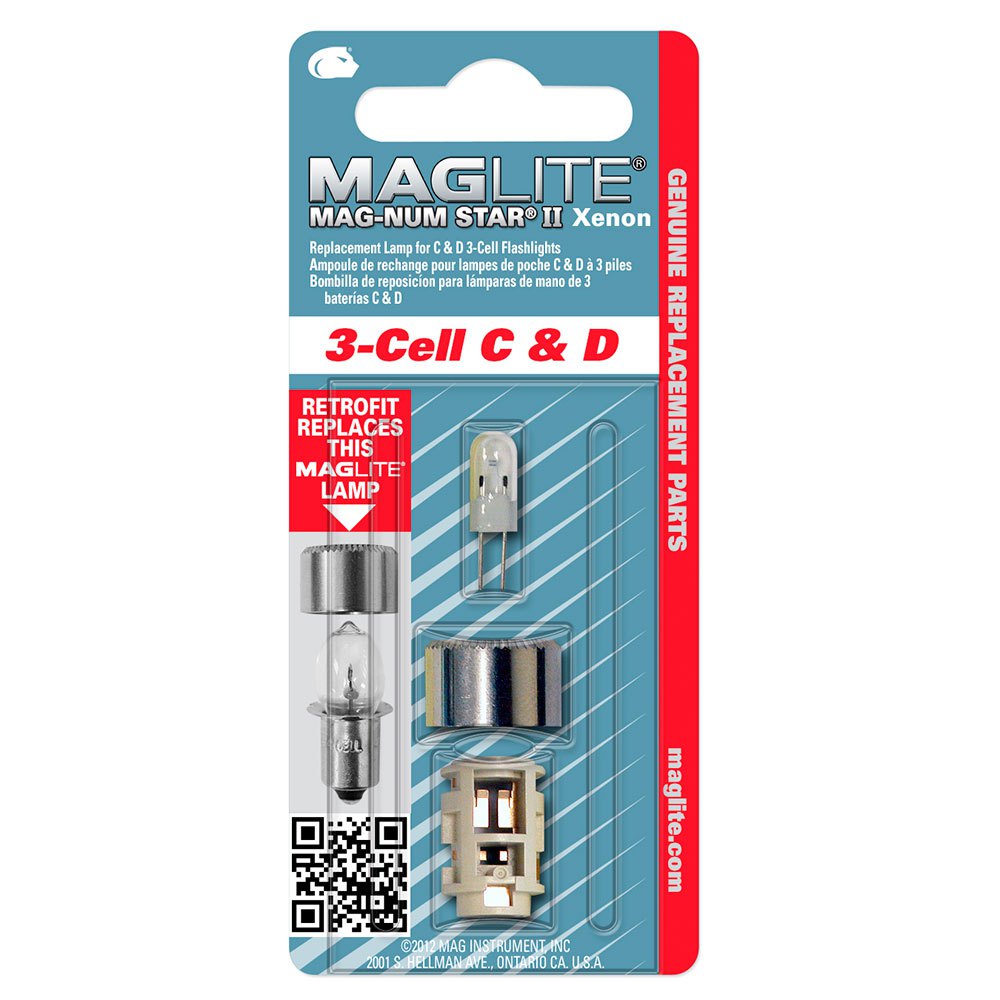 Mag-Lite LMXA301 Xenon Bulb Mag Num Star Бесцветный  1 pcs For Standard C / D 3 batteries