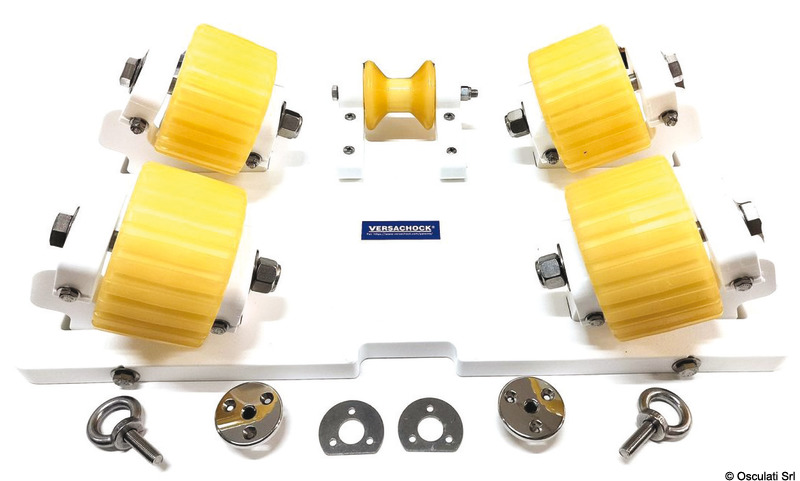 Купить VC4 Roller piastra wide 4 rulli per supporto tender, Osculati 22.504.06 7ft.ru в интернет магазине Семь Футов