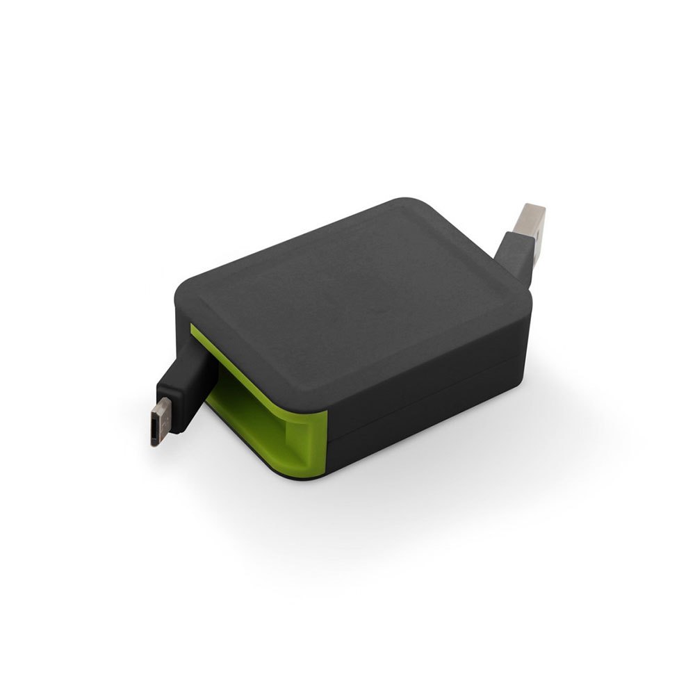 Muvit MUUSC0171 Выдвижной USB-кабель к Micro USB 2.4A 0.8 M Черный Black / Green