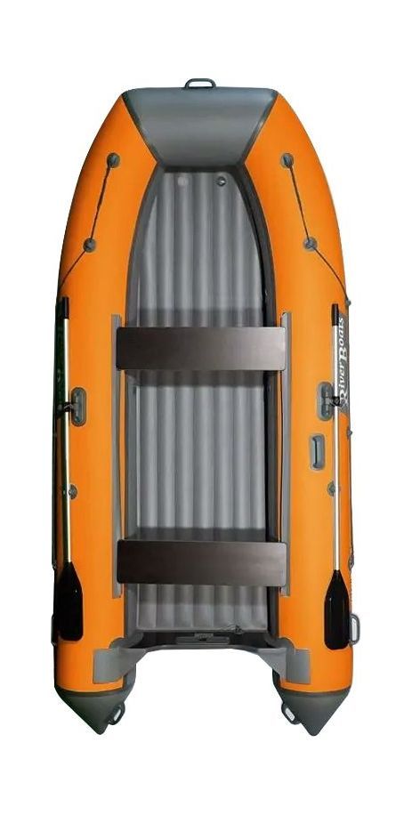 Купить Надувная лодка ПВХ, RiverBoats RB 350 НДНД, серо-оранжевый RB350NDGO 7ft.ru в интернет магазине Семь Футов