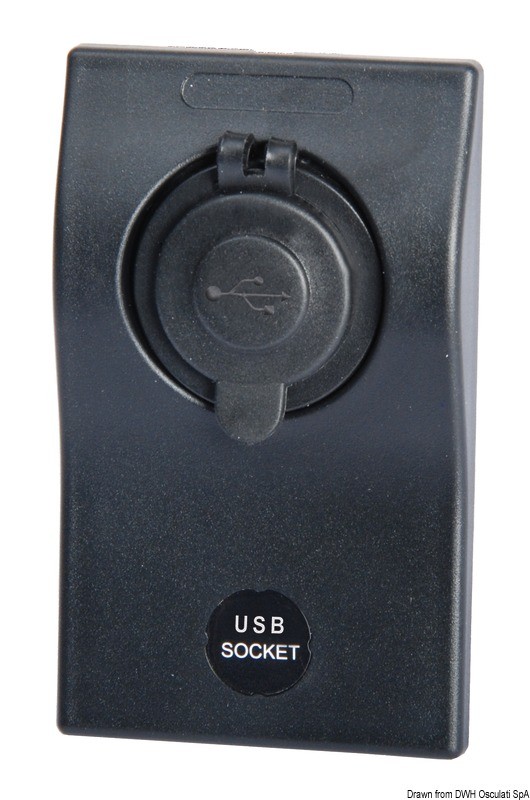 Купить Дополнительный модуль - двойное гнездо USB 2.1 + 1.0 A 60 x 100 мм для панелей, Osculati 14.861.02 7ft.ru в интернет магазине Семь Футов