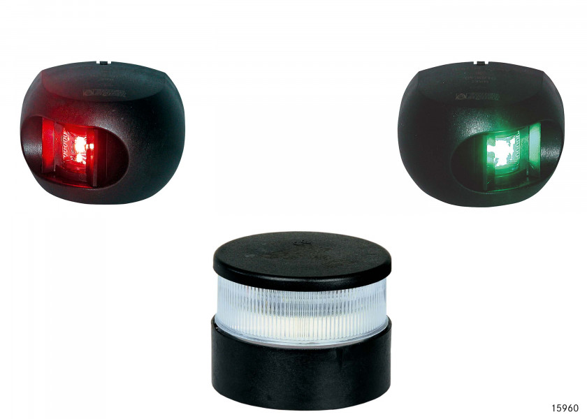 Купить AQUA SIGNAL Series 34 LED Navigation Lights Set / black housing 15960-bvs 7ft.ru в интернет магазине Семь Футов