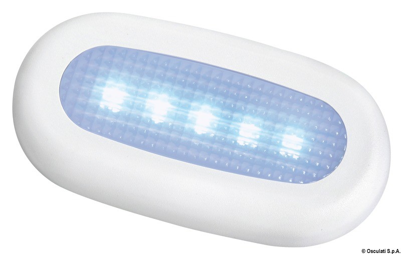 Купить Накладной LED светильник дежурного освещения 12В 0.4Вт 11.4Лм синий свет, Osculati 13.178.32 7ft.ru в интернет магазине Семь Футов