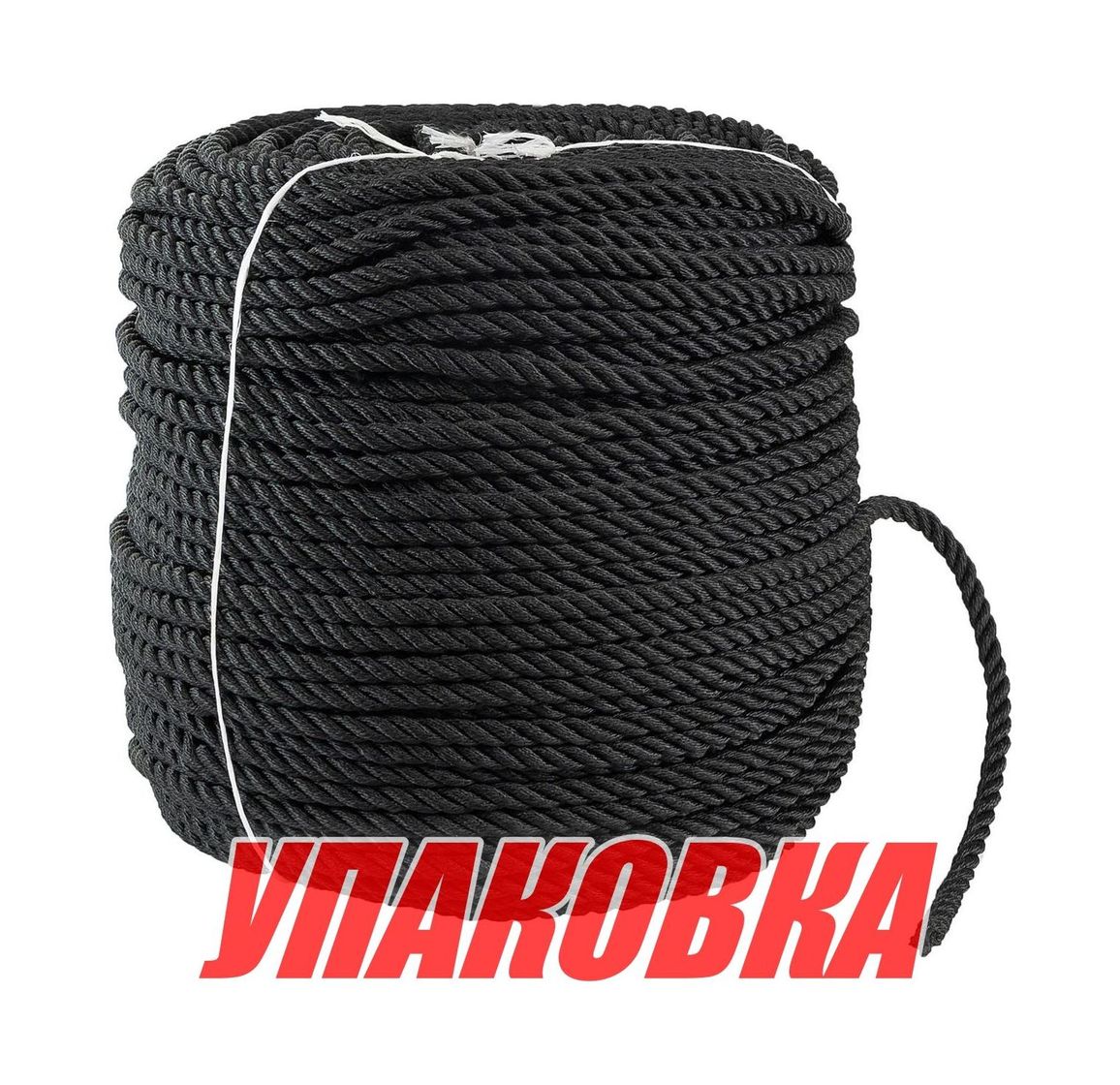 Купить Веревка якорная 3-прядная d12мм, L150м, черный, Marine Rocket (упаковка из 4 шт.) MR-QF12150B_pkg_4 7ft.ru в интернет магазине Семь Футов