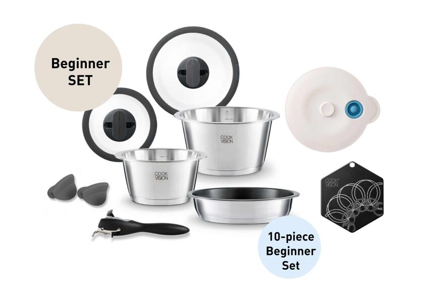 Купить COOKVISION 6161042 NESTO Стартовый набор / 10 предм. / Кастрюли и сковороды 7ft.ru в интернет магазине Семь Футов