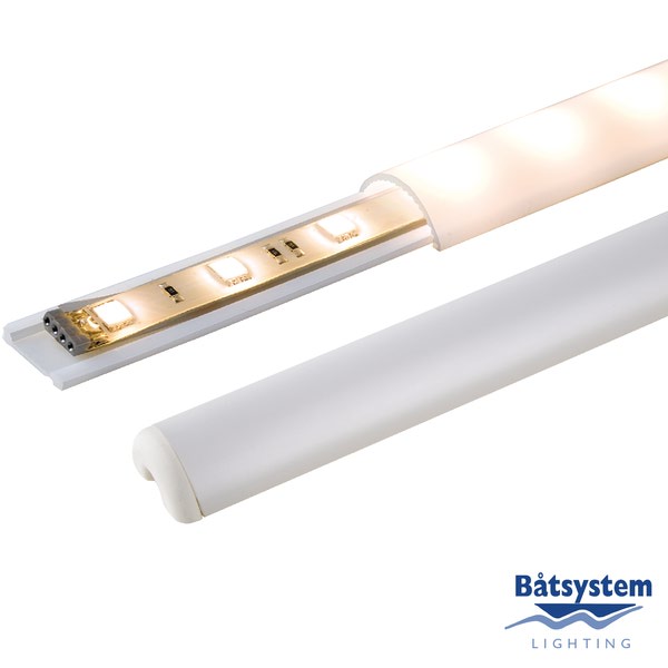 Профиль пластиковый Batsystem Superstrip 9250 1 м для осветительной ленты Flat Superstrip
