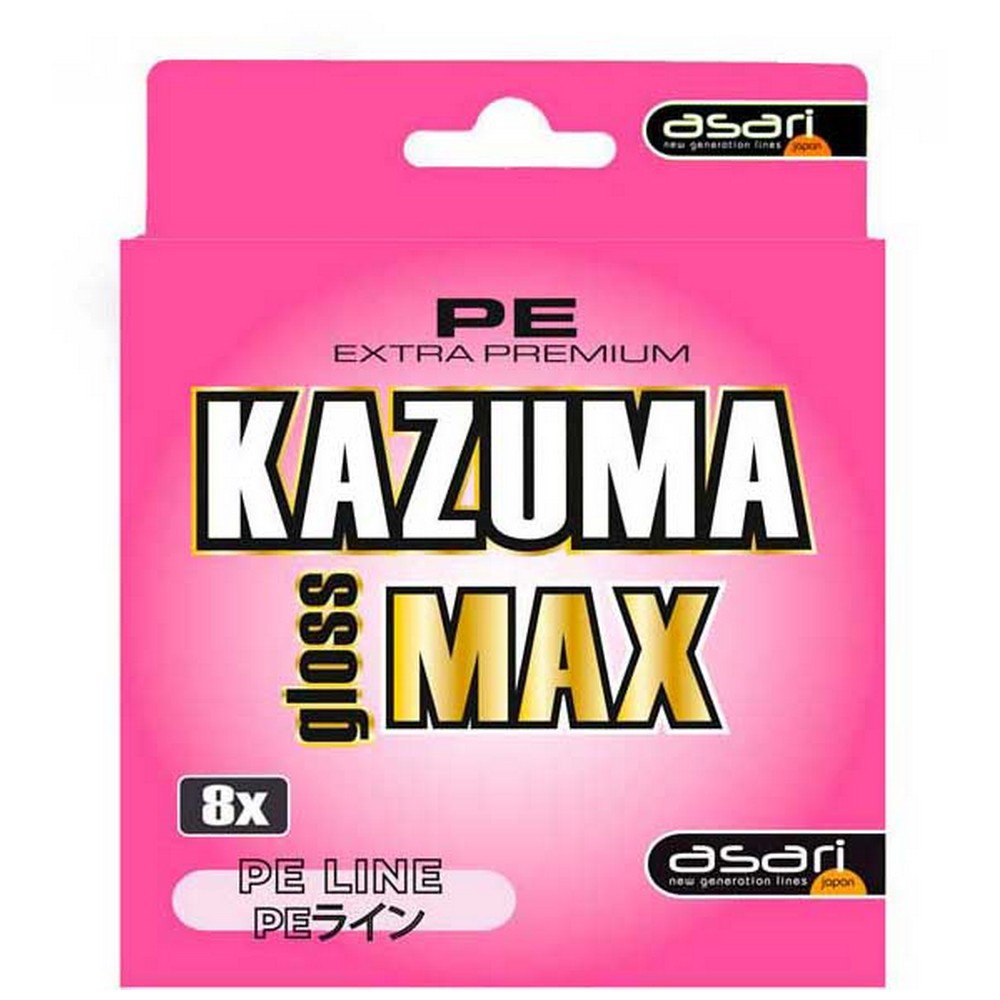 Asari LAGM30020 Kazuma Gloss Max 300 m Плетеный Розовый Pink 0.200 mm 