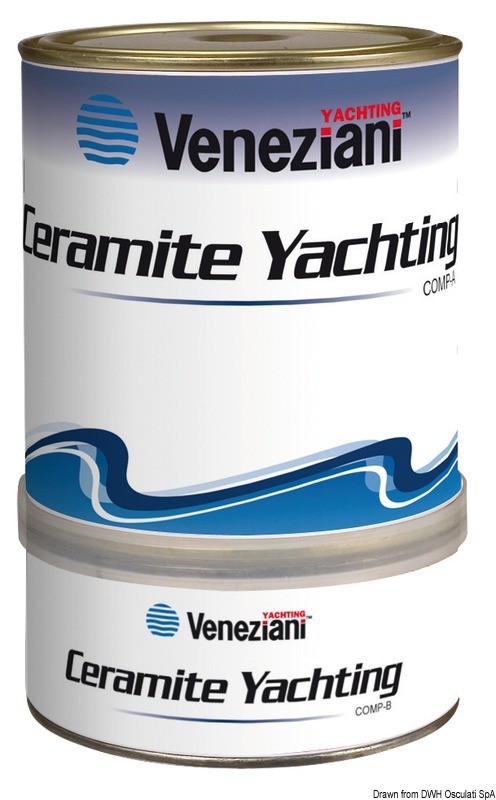 Купить Краска белая Veneziani Ceramite Yachting 6,7 м2/л 0,75 л, Osculati 65.014.00 7ft.ru в интернет магазине Семь Футов