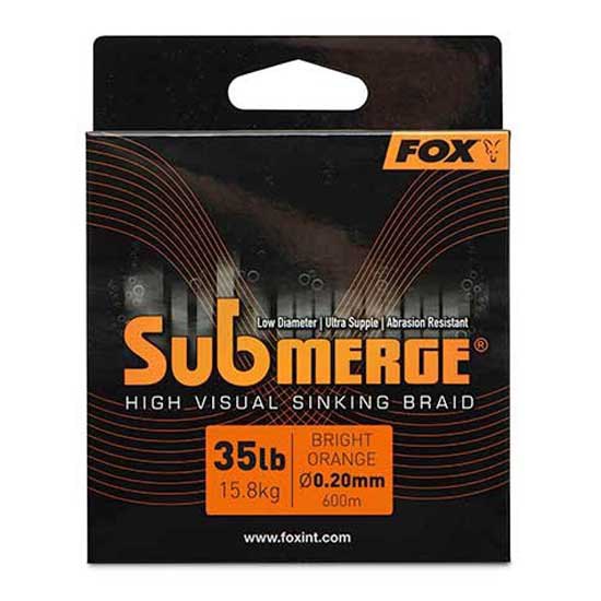 Fox international CBL037 Submerge Orange Sinking 600 m Плетеный Orange 0.300 mm