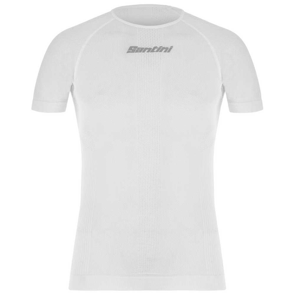 Santini BM001GLLRETE-BI-XL Базовый слой с коротким рукавом Rete Ergo-Fit Белая White XL