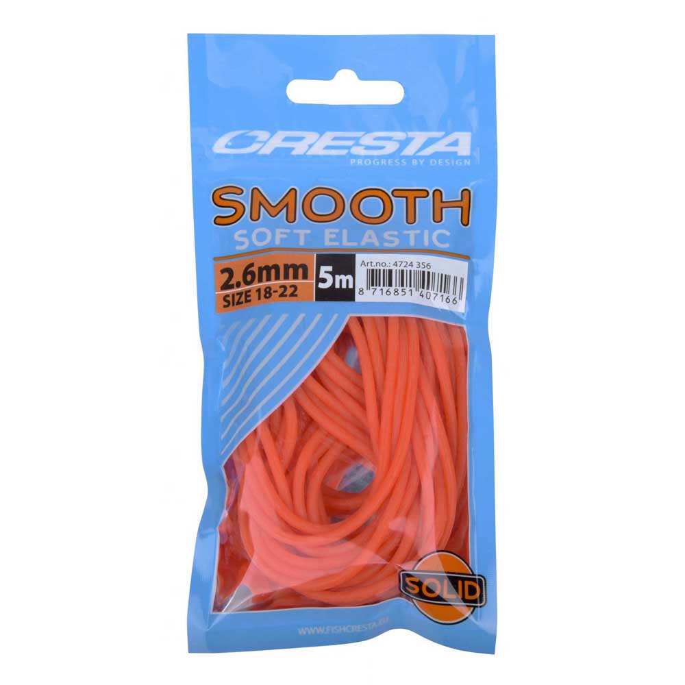 Cresta 4724-356 Smooth Soft Гибкая Линия 5 m Красный Fluo Orange 2.6 mm 