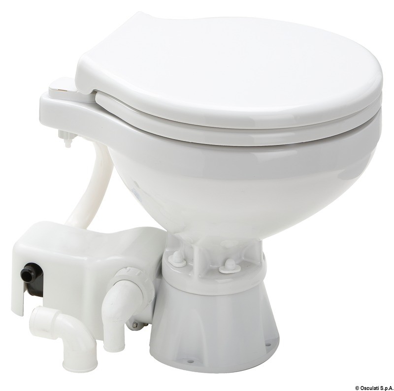 Купить Электрический компактный туалет Evolution Space Saver 330 x 420 x 385 мм 12 В, Osculati 50.246.24 7ft.ru в интернет магазине Семь Футов
