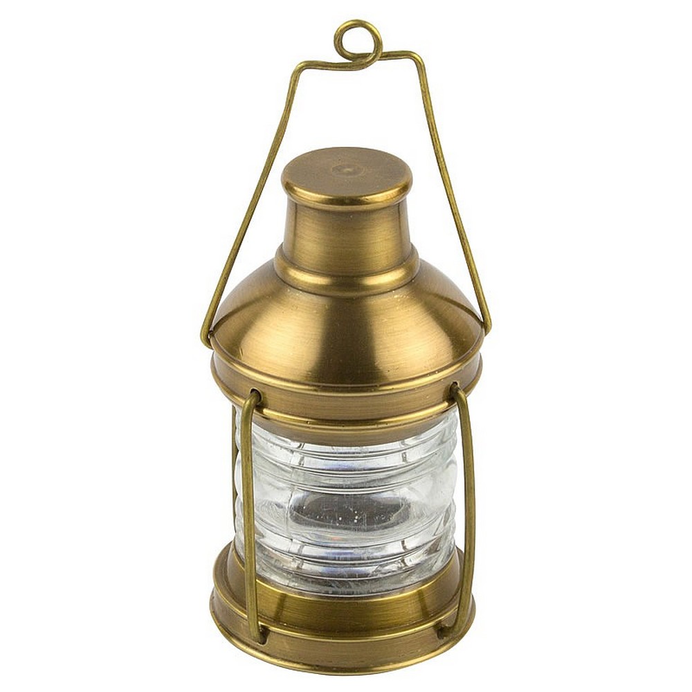 Мачтовая лампа пресс-папье из полированной латуни Nauticalia 2939 130мм белая
