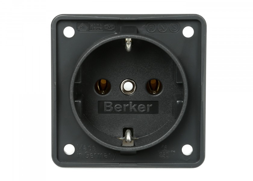 Купить BERKER 941852505 INTEGRO FLOW Розетка/антрацитовый коврик 48474-bvs 7ft.ru в интернет магазине Семь Футов