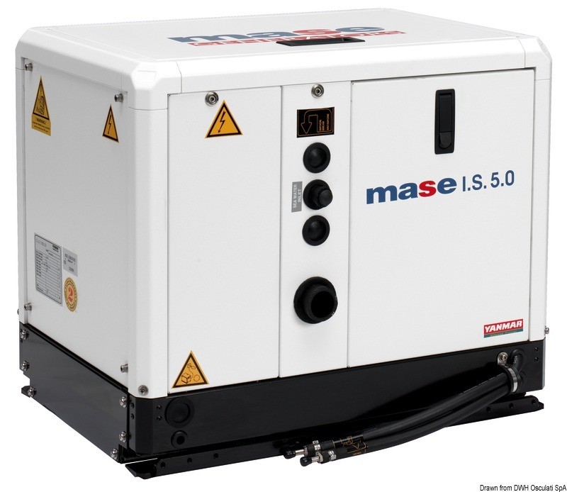 Купить Дизельный генератор MASE модель IS 5.0 (5 кВт) с системой охлаждения воздух/вода, Osculati 50.242.50 7ft.ru в интернет магазине Семь Футов