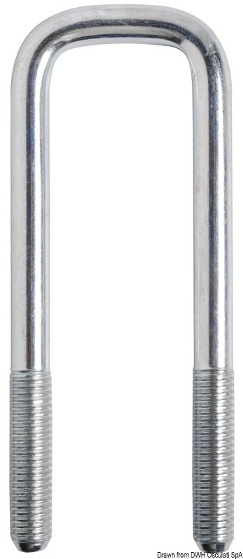 Купить П - образная скоба 78 x 90 мм, Osculati 02.040.87 для труб 60 мм 7ft.ru в интернет магазине Семь Футов