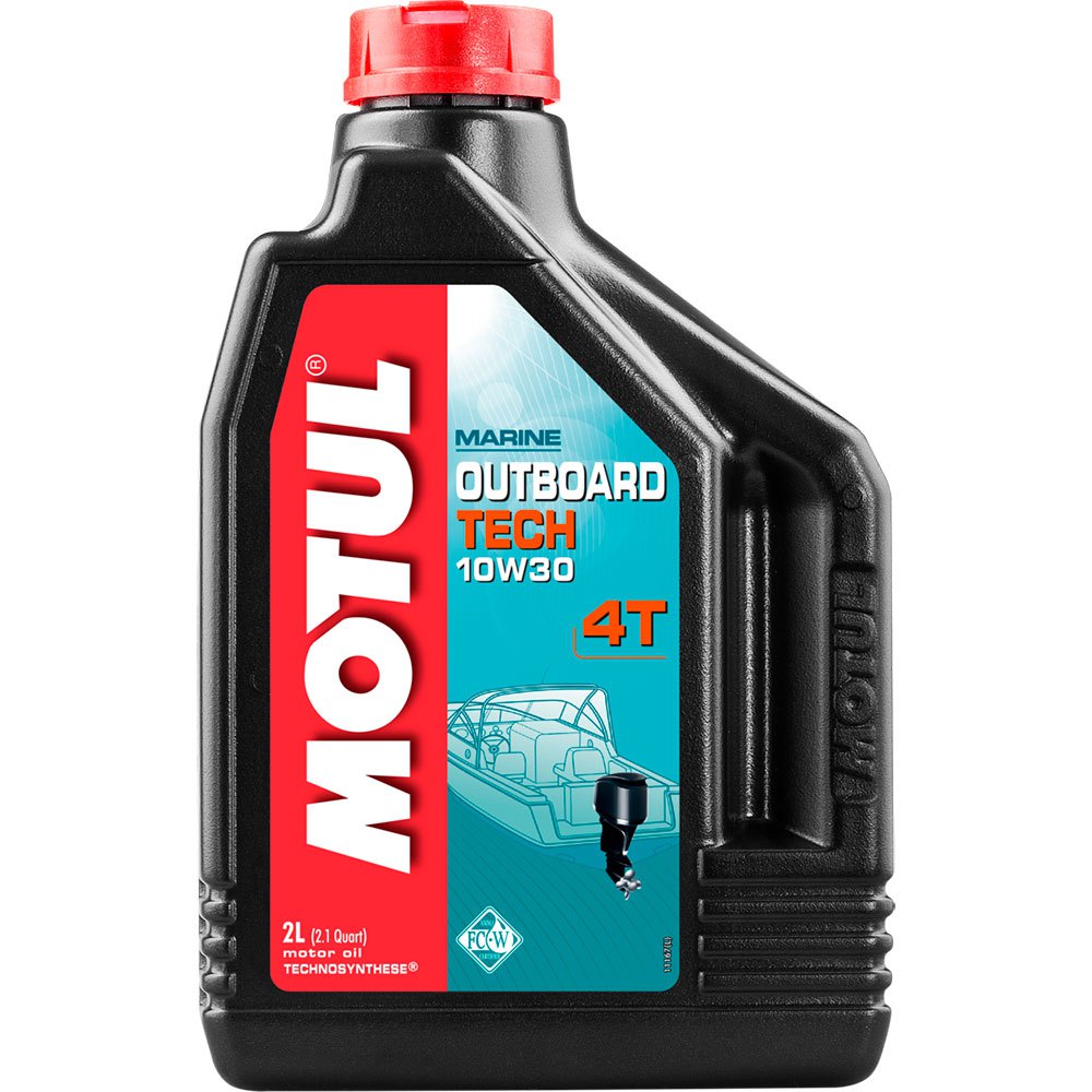 Motul 106447 Подвесной двигатель Tech 4T 10W30 5L Машинное масло Бесцветный Black / Red