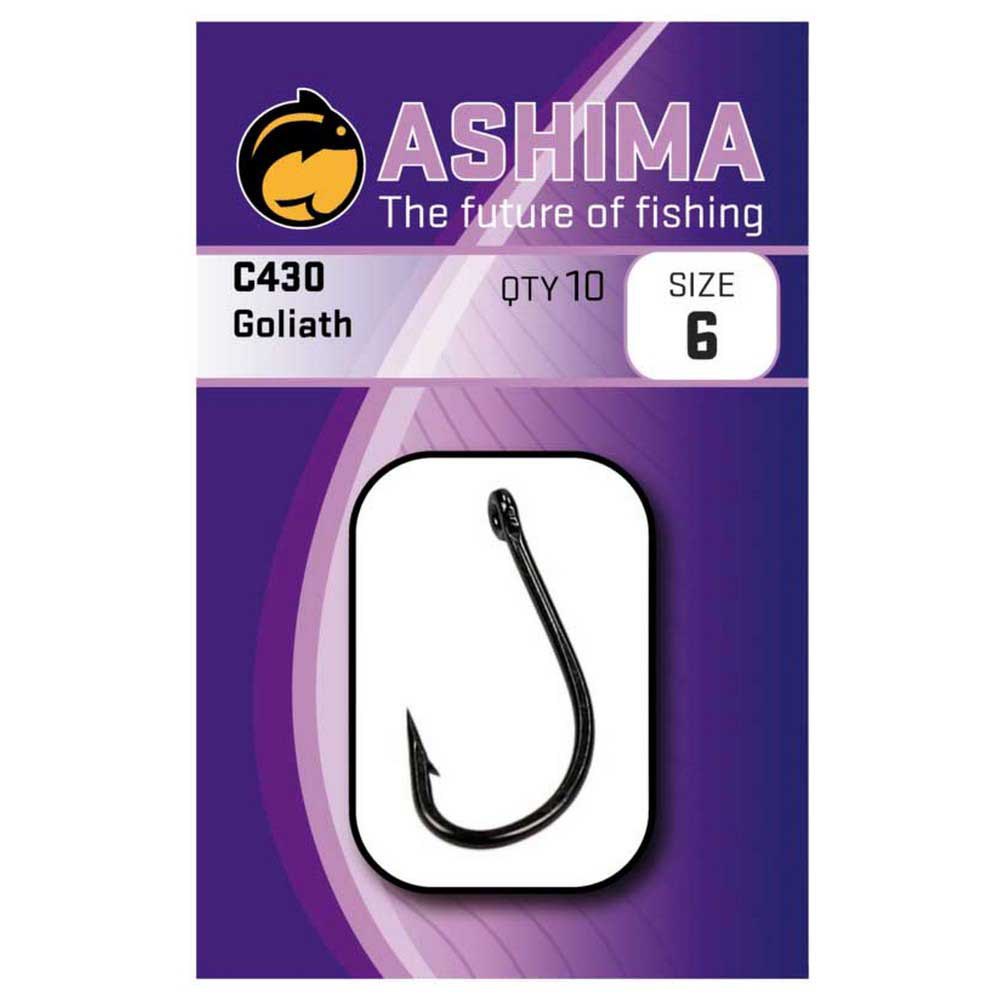 Ashima fishing AS4308 C430 Goliath Крючки С Одним Глазком Black Nickel 8