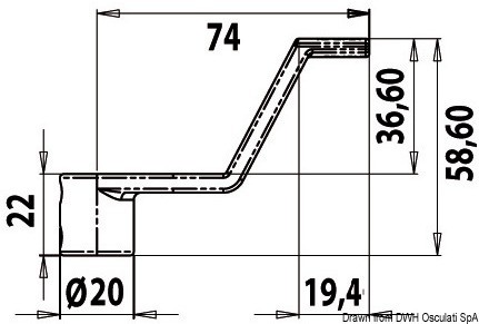 Купить Spare lever for flush latch 58.6 mm, 38.159.82 7ft.ru в интернет магазине Семь Футов