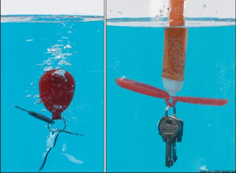 Купить Патентованный плавающий брелок из ПВХ 56 х 40 мм, Osculati 35.830.00 7ft.ru в интернет магазине Семь Футов
