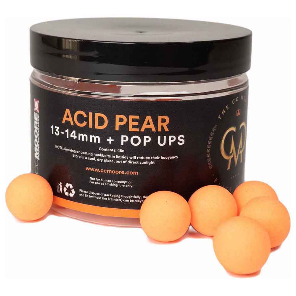 Ccmoore 008974-00006-00000-00 Acid Pear Pop Ups Elite Range Бойлы Оранжевый 12 mm 