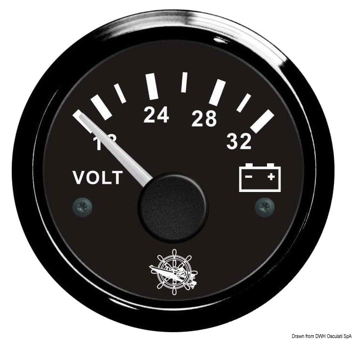 Купить Voltmeter 18/32 V black/black, 27.320.15 7ft.ru в интернет магазине Семь Футов