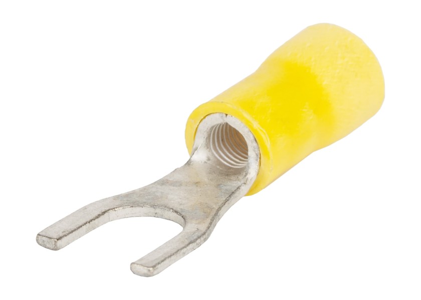 Купить Вилочный кабельный наконечник / желтый / 2,5 - 6 мм² / Диаметр проушины: M8 63744-bvs 7ft.ru в интернет магазине Семь Футов