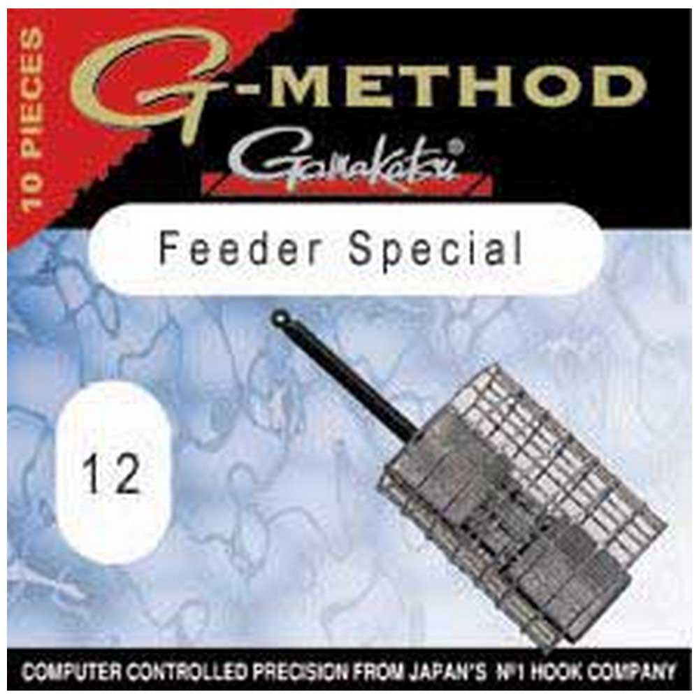 Gamakatsu 147758-01000-00000-00 G-Method Feeder Special Зубчатый Крюк Черный Nickel 10 