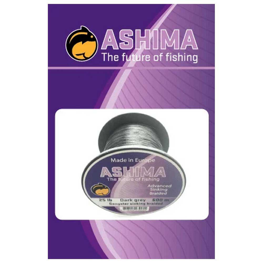 Ashima fishing ASGASBRAID20 Gangster X8 Sink 600 m Плетеный  Black 20 Lbs