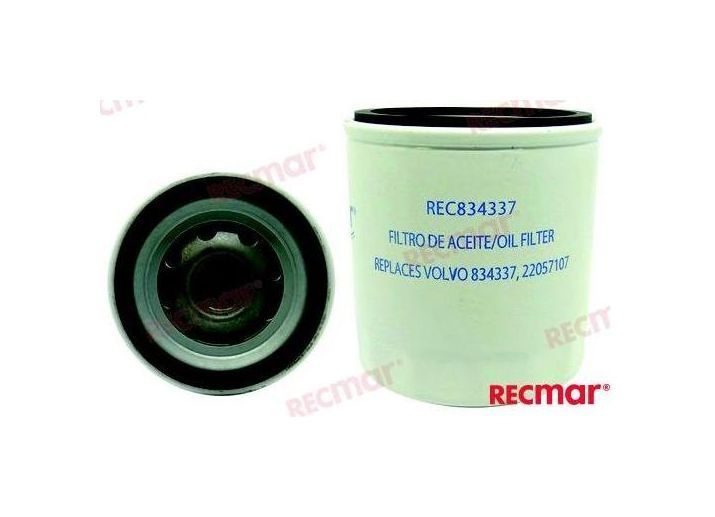 Купить Фильтр масляный Volvo Penta 4EF, 5E, 6EF, 7.3E, Recmar 834337_RM 7ft.ru в интернет магазине Семь Футов