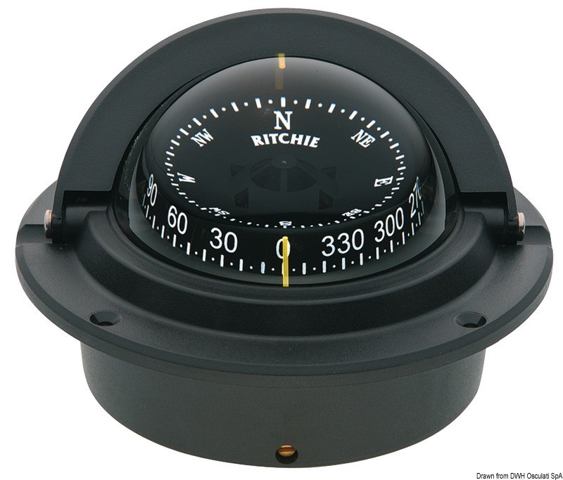 Купить RITCHIE Voyager built-in compass 3 black/black, 25.082.01 7ft.ru в интернет магазине Семь Футов