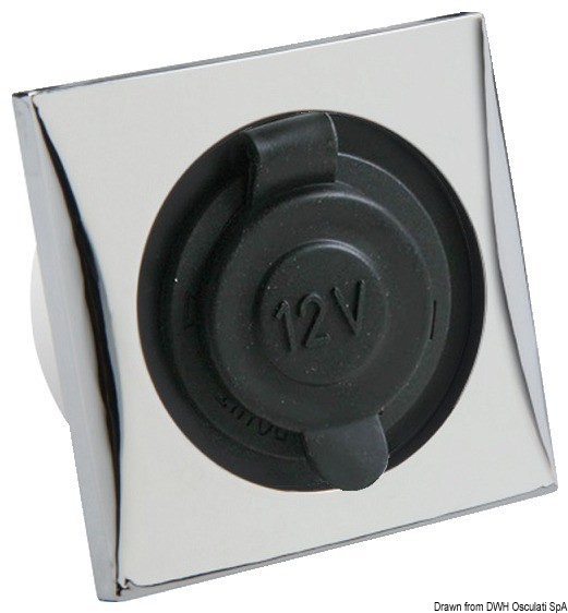 Купить Watertight lighter power socket, chromed, 14.491.03 7ft.ru в интернет магазине Семь Футов