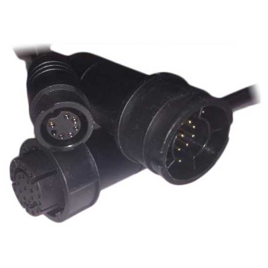 Raymarine A80491 Transducer To Axiom RealVision Y Cable Черный Black 25 To 7/25 Pins 