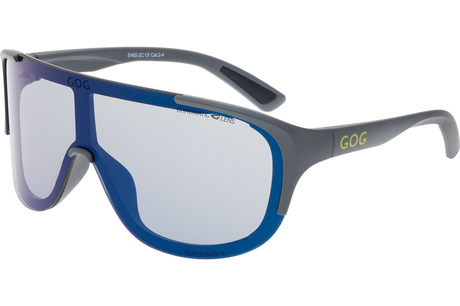 Купить Спортивные очки GOG Tatra / Matt Grey-Neon Lemon / Photochromic Blue Lens, e492-2c 7ft.ru в интернет магазине Семь Футов