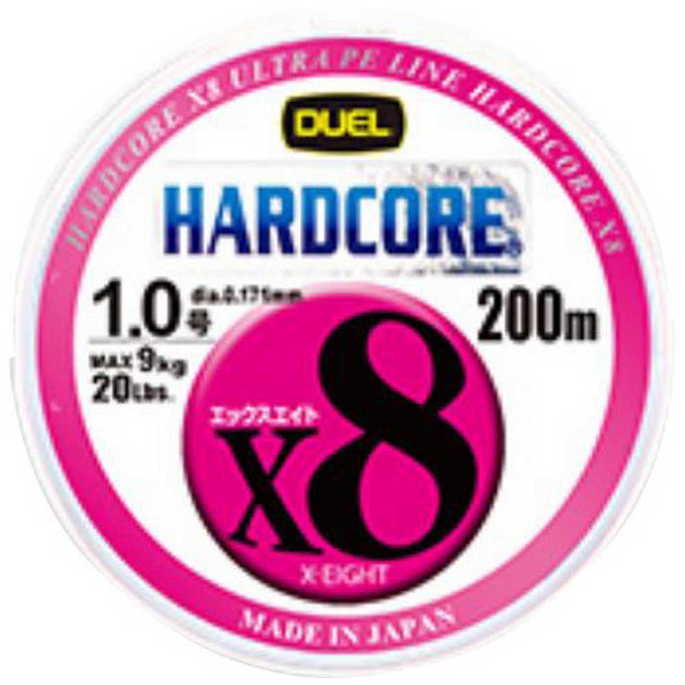 Duel 594500 Hardcore X8 Плетеный 200 m Бесцветный Multicolour 20 Lbs 7ft.ru