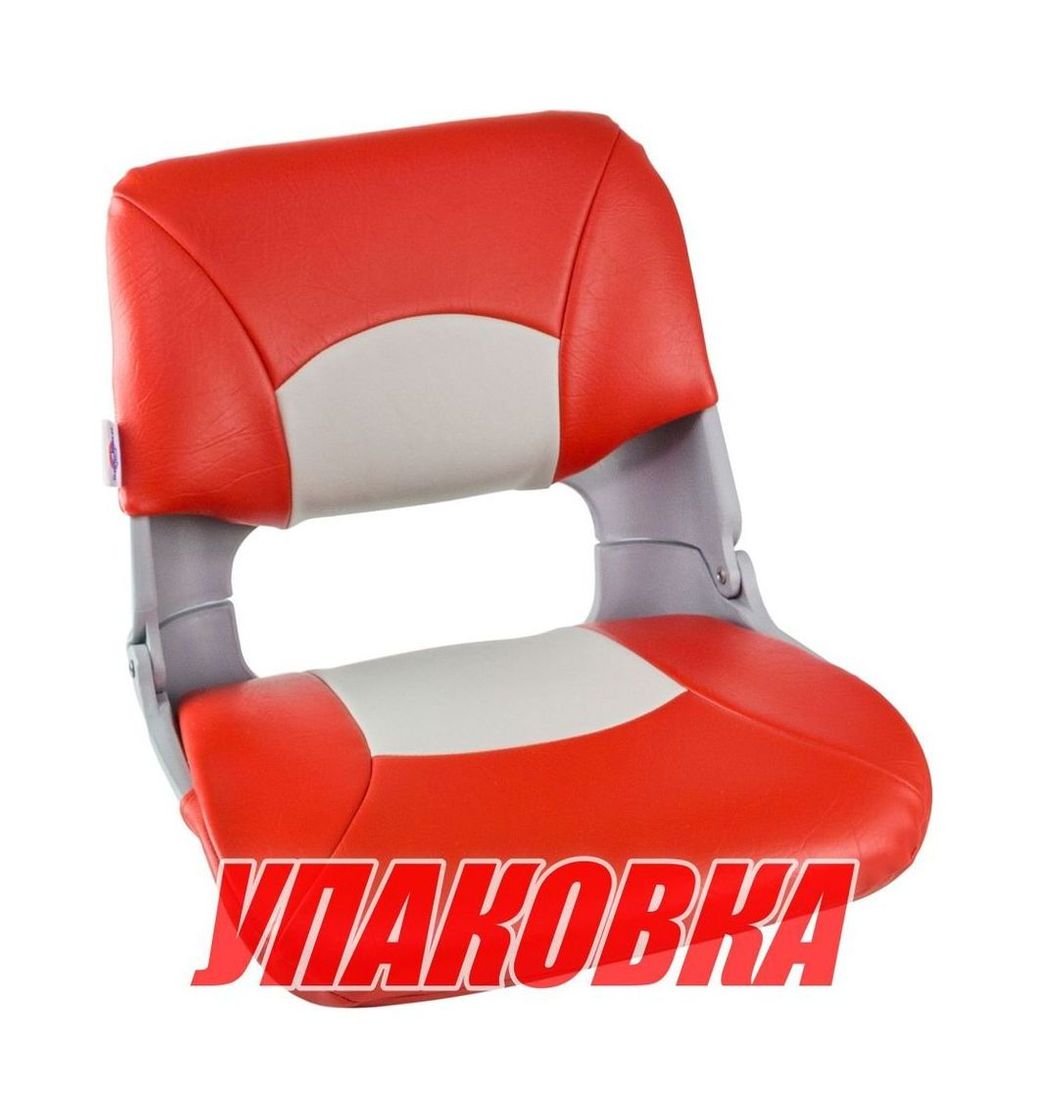 Кресло складное мягкое SKIPPER, цвет серый/красный (упаковка из 12 шт.) Springfield 1061018_pkg_12