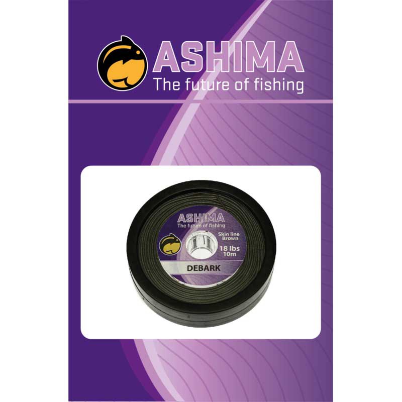 Ashima fishing ASDB2810BR Debark PVC Skin 10 m Карповая Ловля Camou Brown 28 Lbs