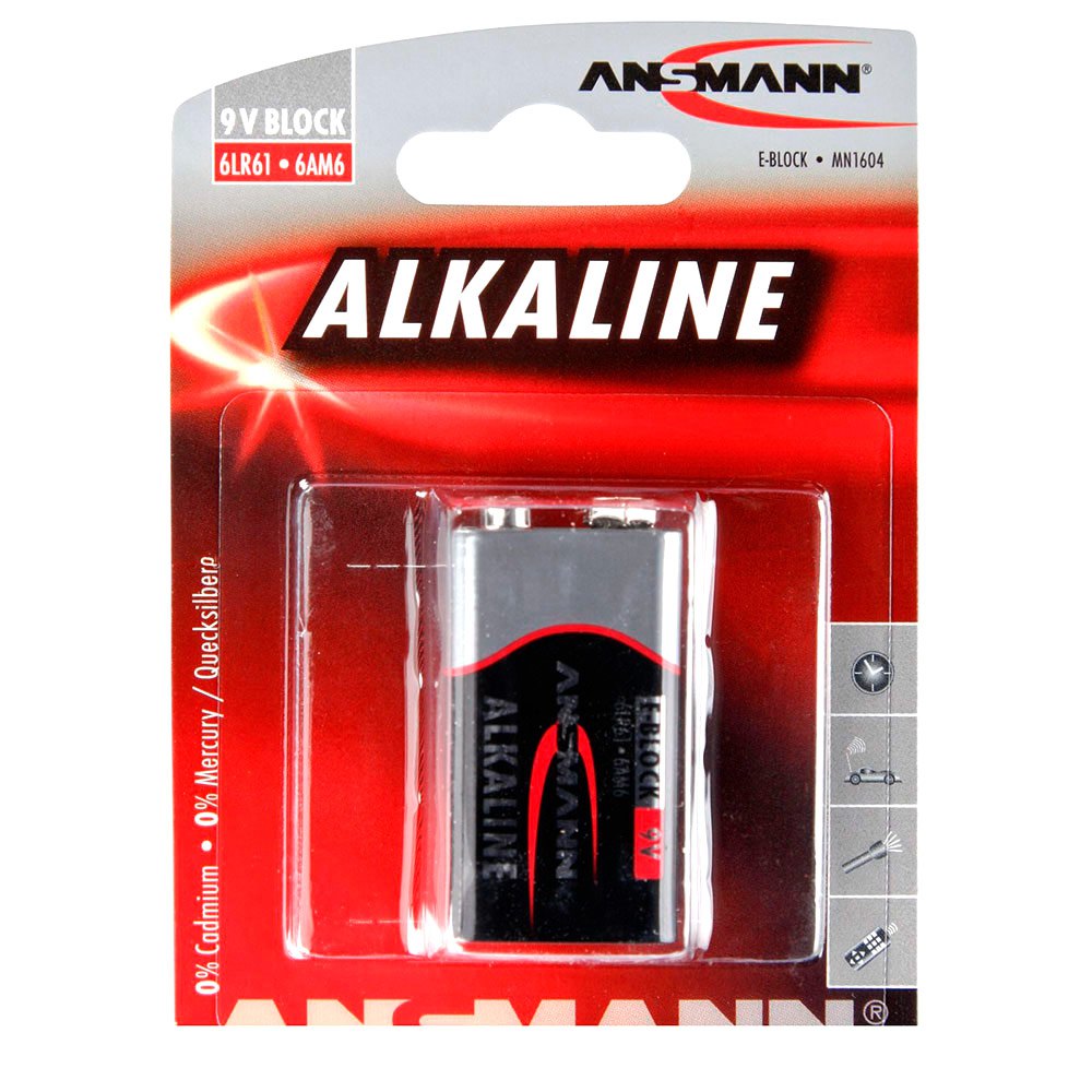 Ansmann 1515-0000 1 9V Block Red-Line Аккумуляторы Серый Grey
