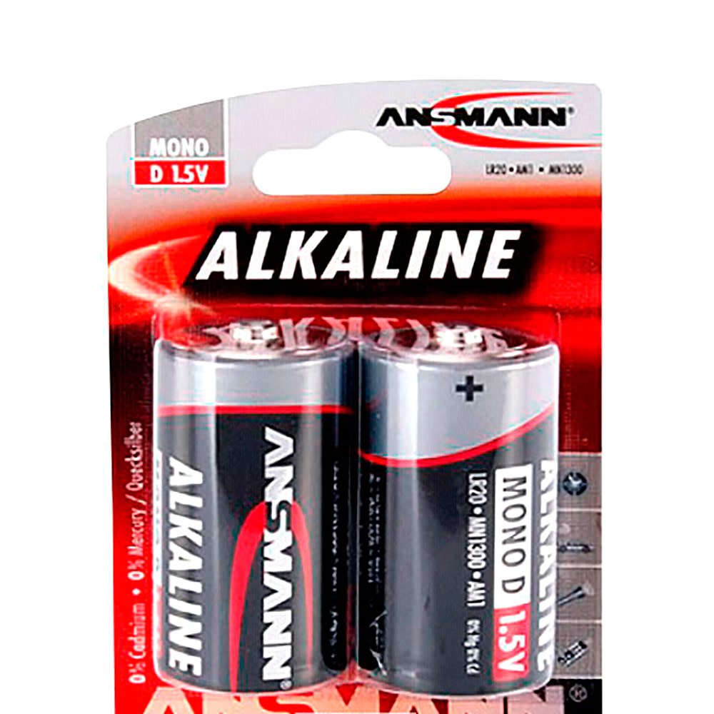 Ansmann 1514-0000 1x2 Mono D LR 20 Red-Line Аккумуляторы Черный Black