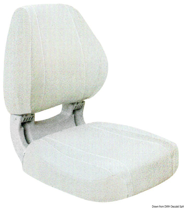 Купить Эргономическое белое сиденье Sirocco 528 x 463 х 540 мм, Osculati 48.407.01 7ft.ru в интернет магазине Семь Футов