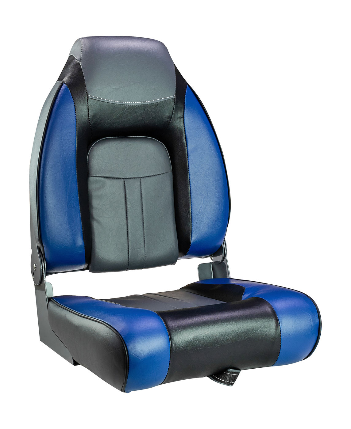 Купить Кресло мягкое складное, обивка винил, цвет синий/угольный/черный, Marine Rocket 75157BCB-MR 7ft.ru в интернет магазине Семь Футов