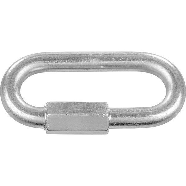 Jr products 342-01345 Овальные стальные карабины Quick Lock Серебристый