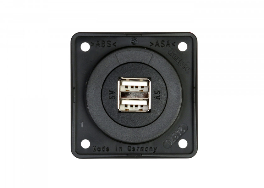 Купить BERKER 926022505 Двойная розетка USB / антрацит / 2x 2,5 А 48517-bvs 7ft.ru в интернет магазине Семь Футов
